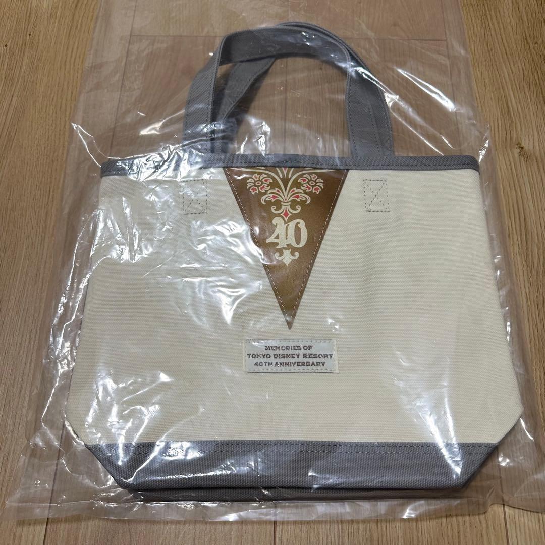 即完売 ディズニー 40周年 ガーランド トートバッグ 小 ミッキー オレンジ