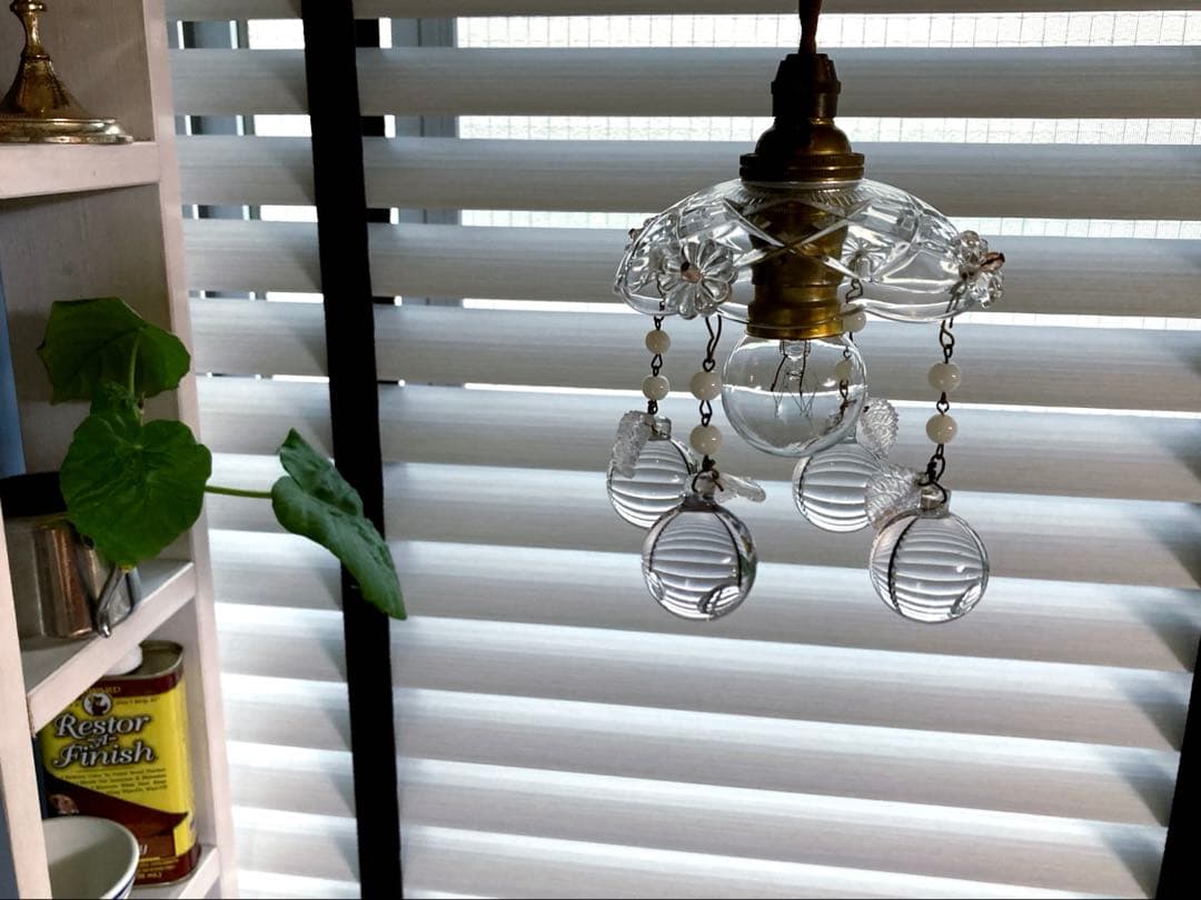 （専用）ミニシャンデリア　【りんご】　19世紀　フランス　アンティーク　シェード