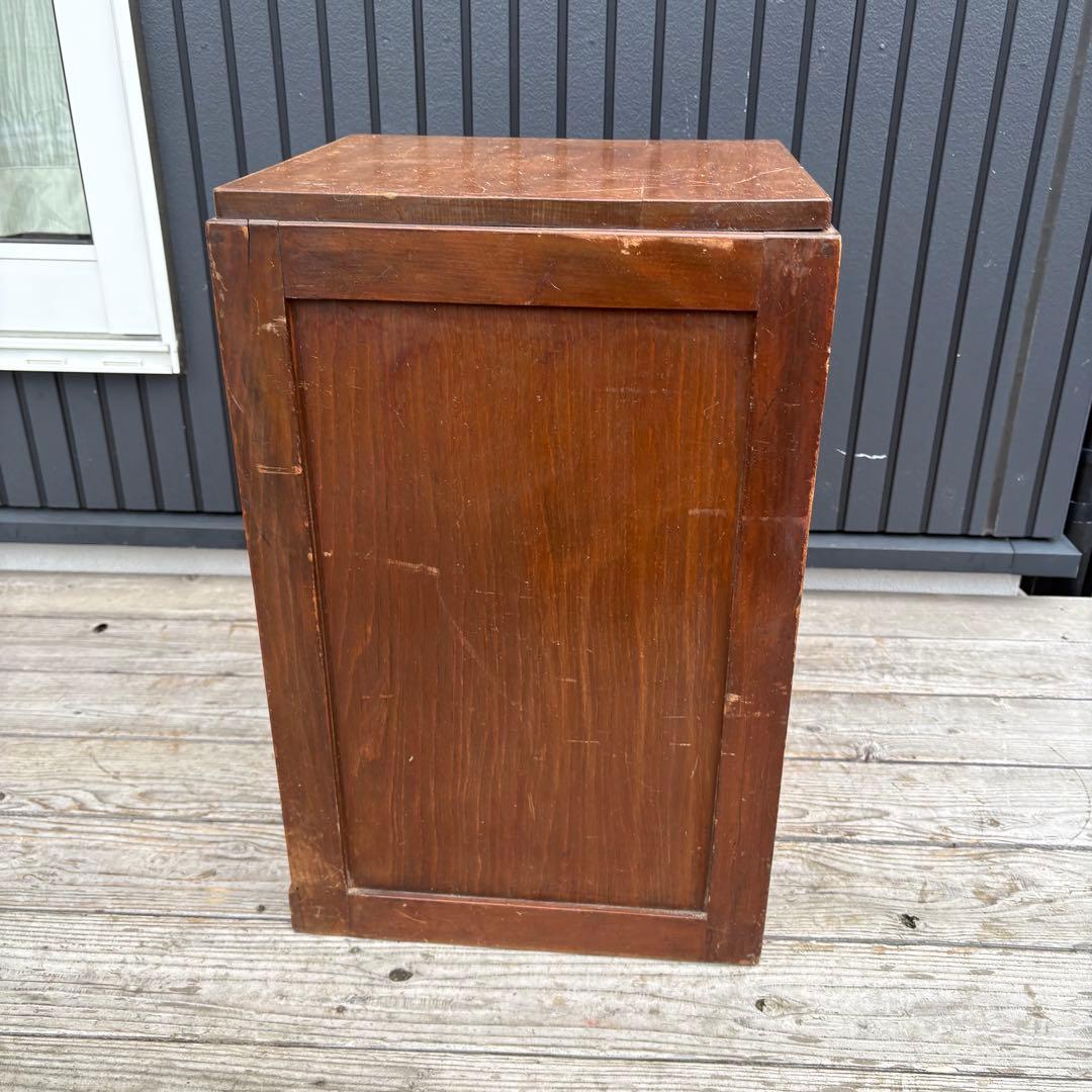 昭和レトロ アンティーク 古家具 道具箱 木製チェスト 4段 タンス 小箪笥