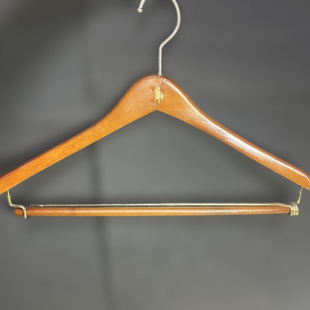 即配送！ビンテージ　ラルフローレン　ハンガー　6本　木製　polo ヴィンテージ