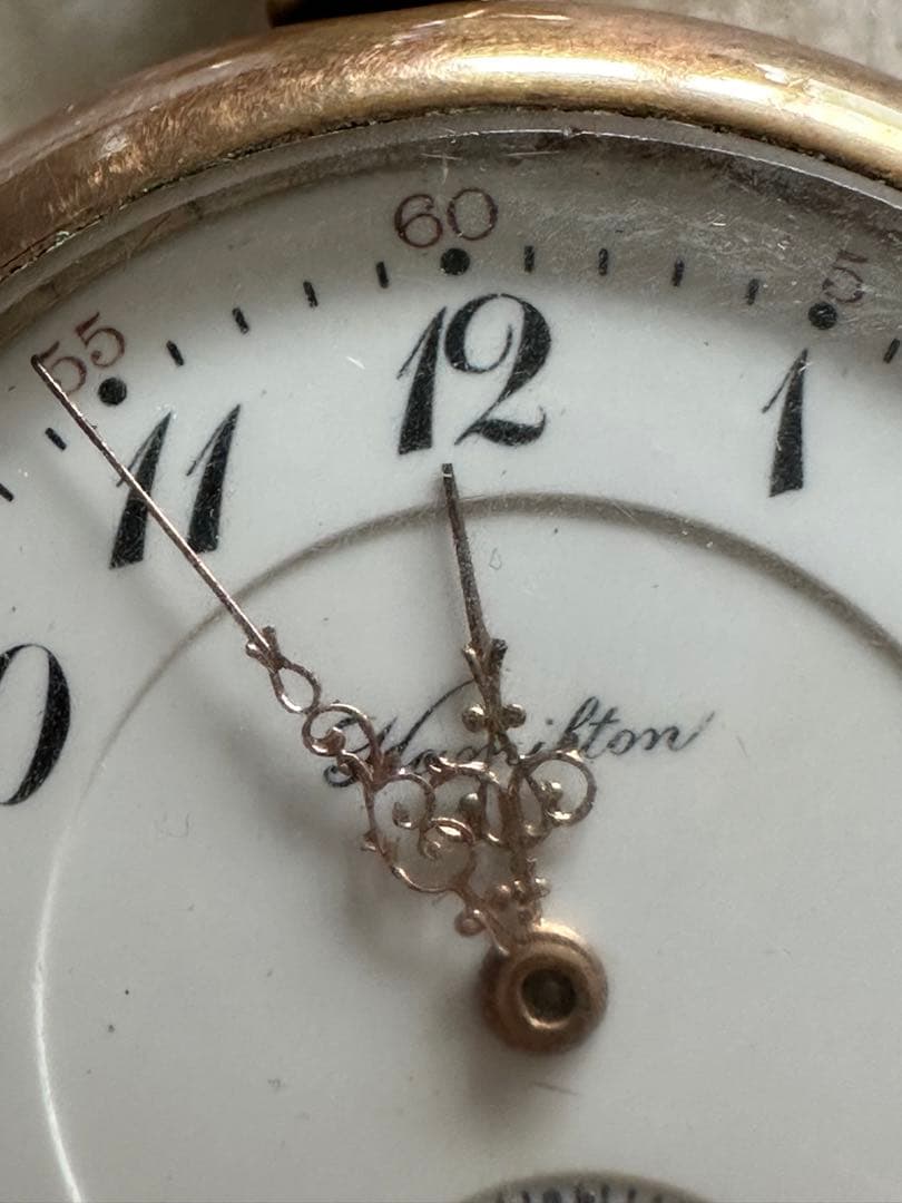 ハミルトン　懐中時計　アンティーク　ビンテージ