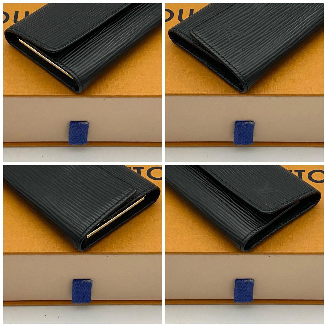 使用わずか　ルイヴィトン　エピ　キーケース　ミュルティクレ6 黒