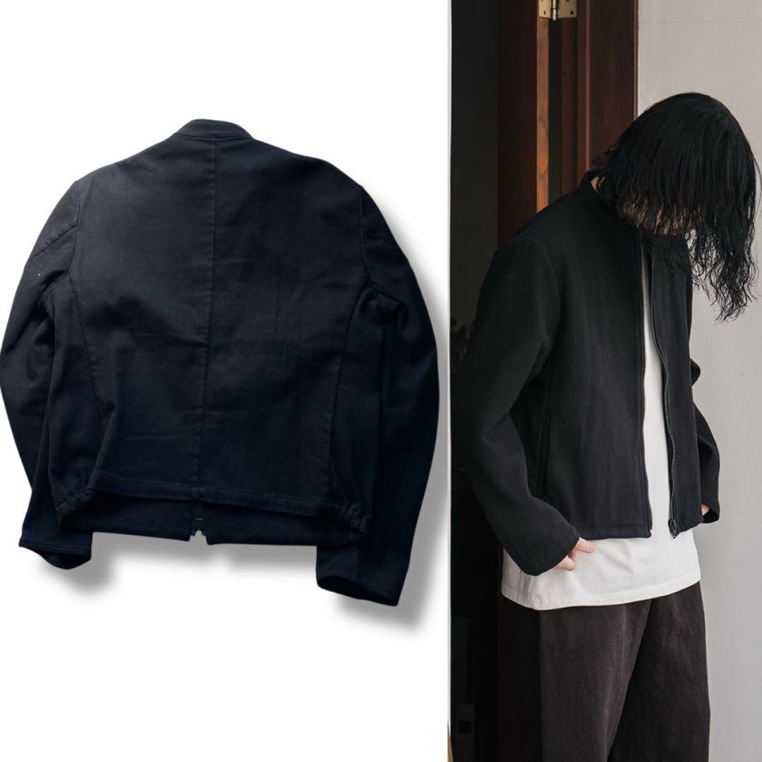 数回着美品 COLINA 刺し子 シングル ライダース ジャケット size M