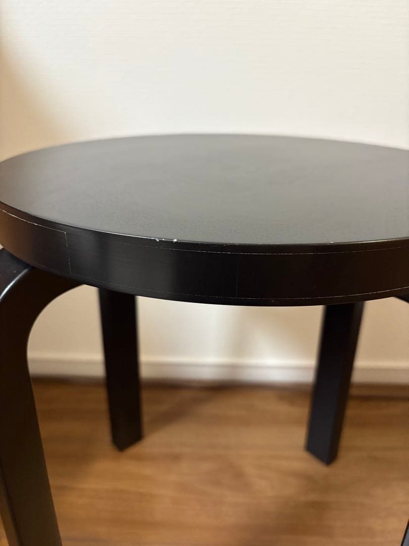 【最終価格】Artek スツール E60 ブラック ラッカー 4本脚