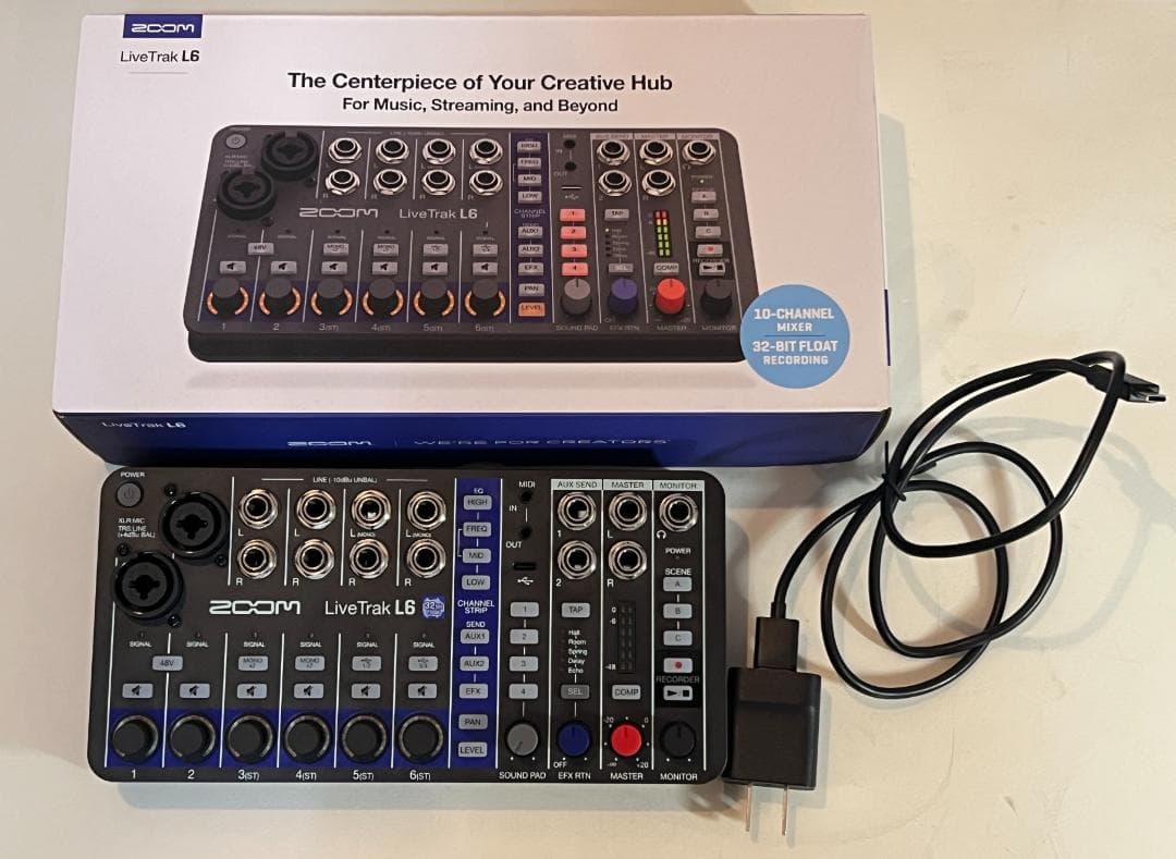 ZOOM ズーム L-6 デジタルミキサー USBオーディオインターフェイス