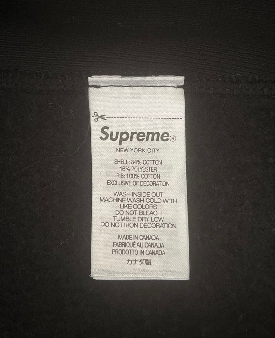 Supreme シュプリーム スウェットパーカー ブラックLサイズ