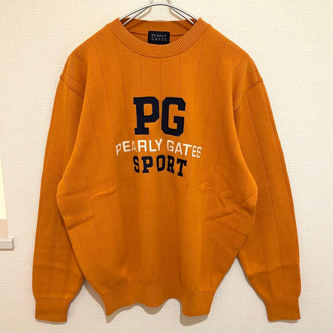 未使用級 日本製 PEARLY GATES GOLF ストライプ セーター
