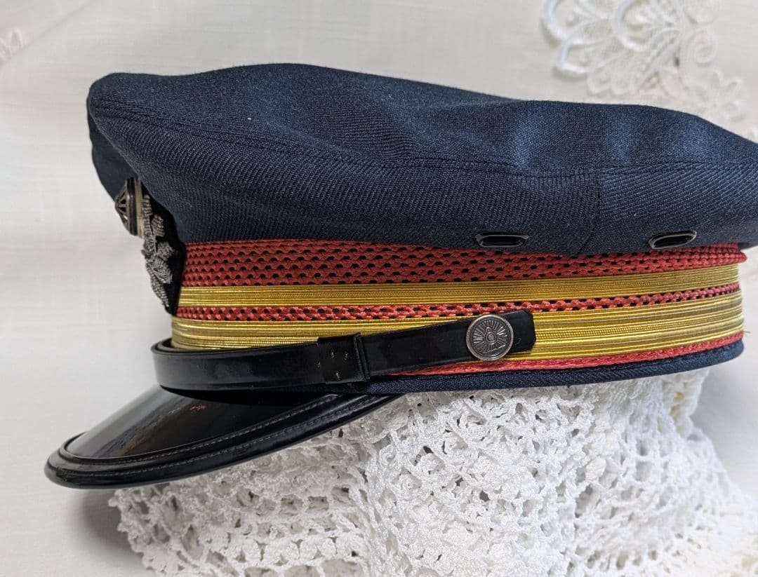 駅長帽　3号　　旧国鉄　日本国有鉄道