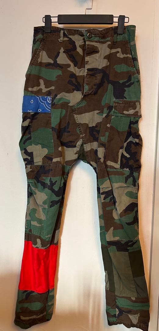 gunda ガンダ 迷彩サルエルパンツ