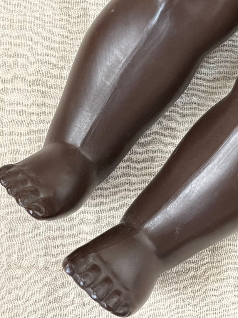 ドイツアンティークヴィンテージブラック褐色肌ドール人形ビスクドールベビーレトロ