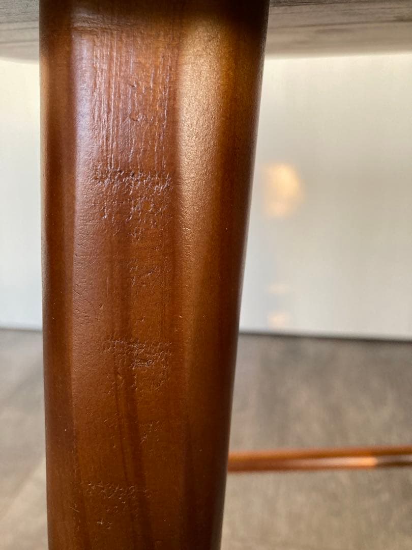 【kona】木製スツール 波型座面