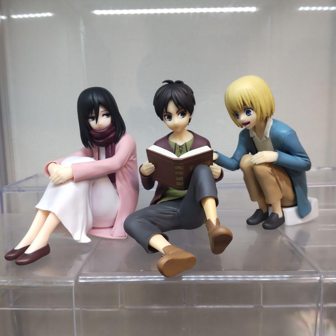 エレン＆ミカサ＆アルミン ～壁の外の世界～ 　一番くじ A賞 フィギュア