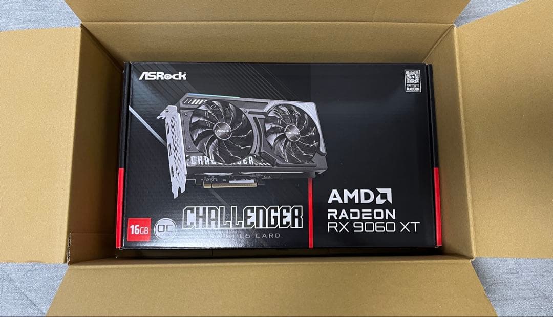 グラフィックボード・グラボ・ビデオカード ASRock Radeon RX9060XT Challenger 16GBOC