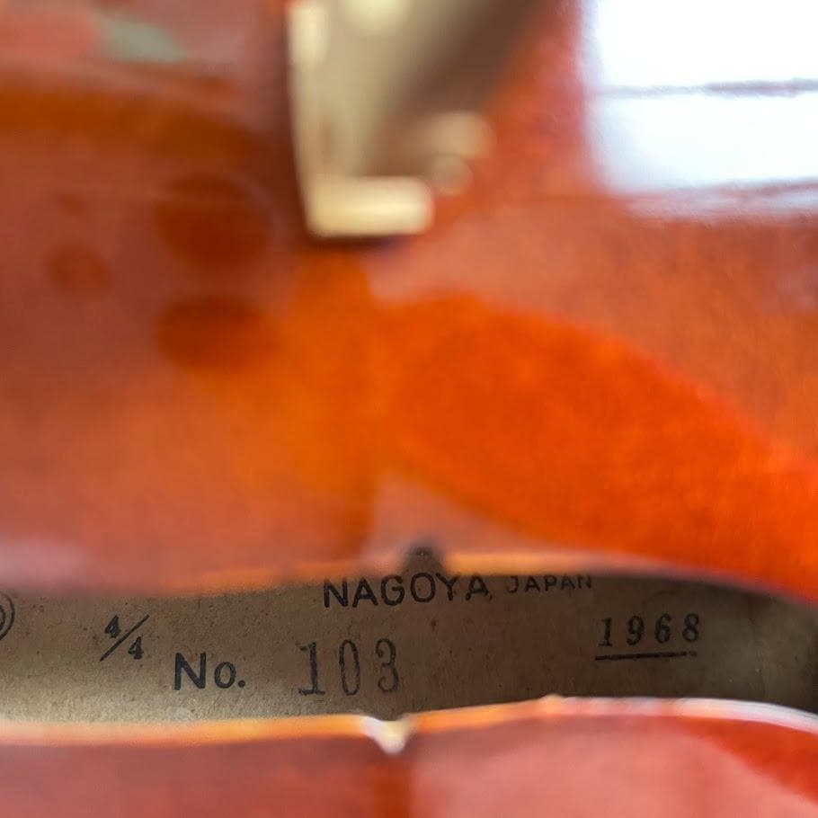 ●鈴木バイオリン● ブルーラベル上位互換 No.103 4/4 1968年製