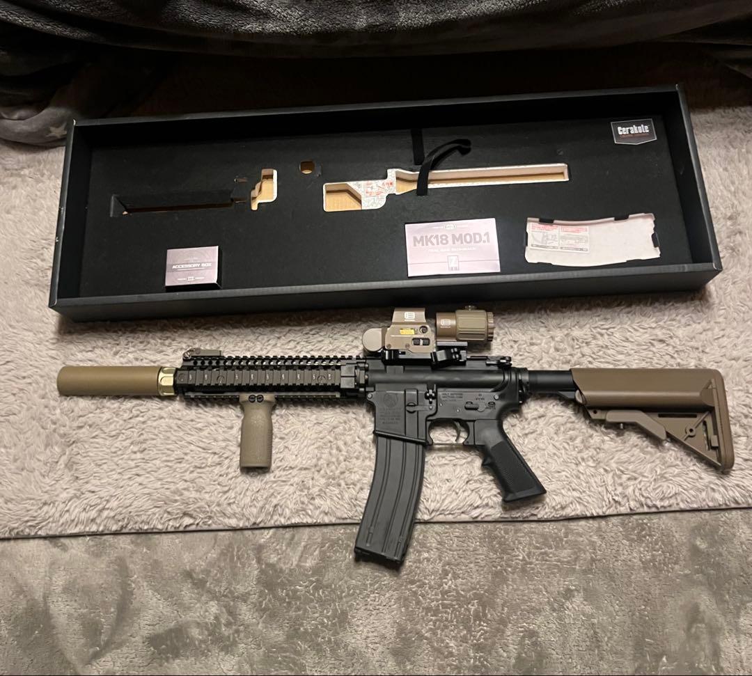 【美品】MK18 MOD.1 ガスブローバックエアガン