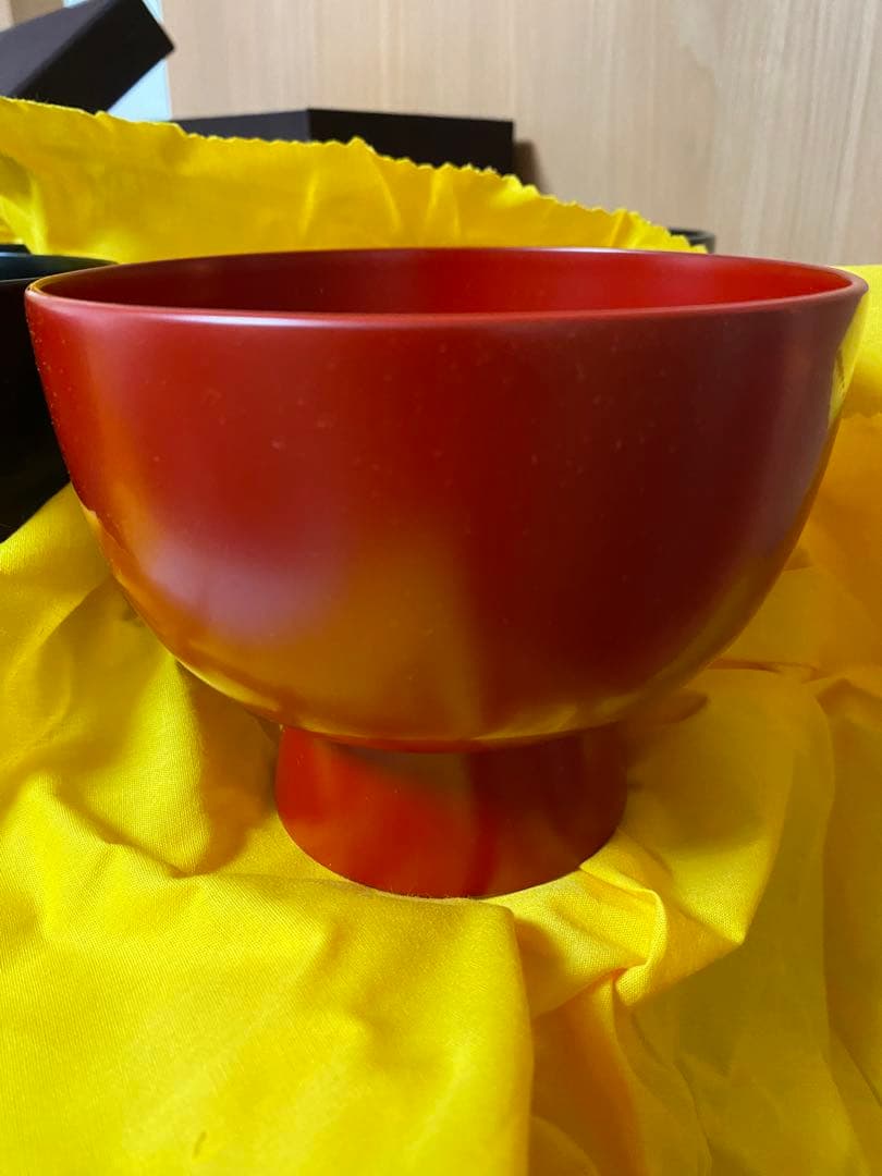 希少 輪島塗 合鹿椀 大向高洲堂 大椀 お椀 黒塗 朱塗 5個セット