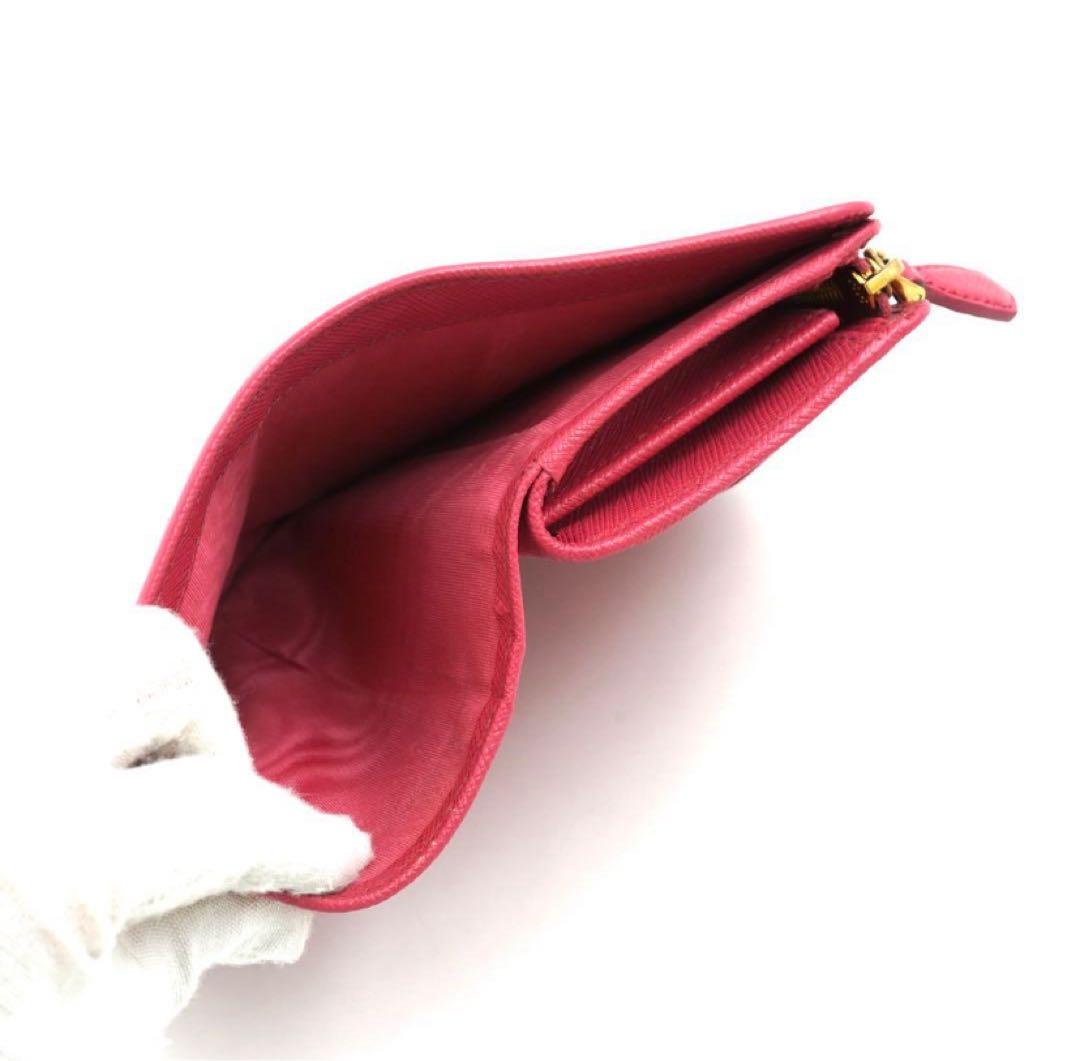 ✨新品未使用・箱付き✨　PRADA ミニ財布　サフィアーノレザー　L字ファスナー