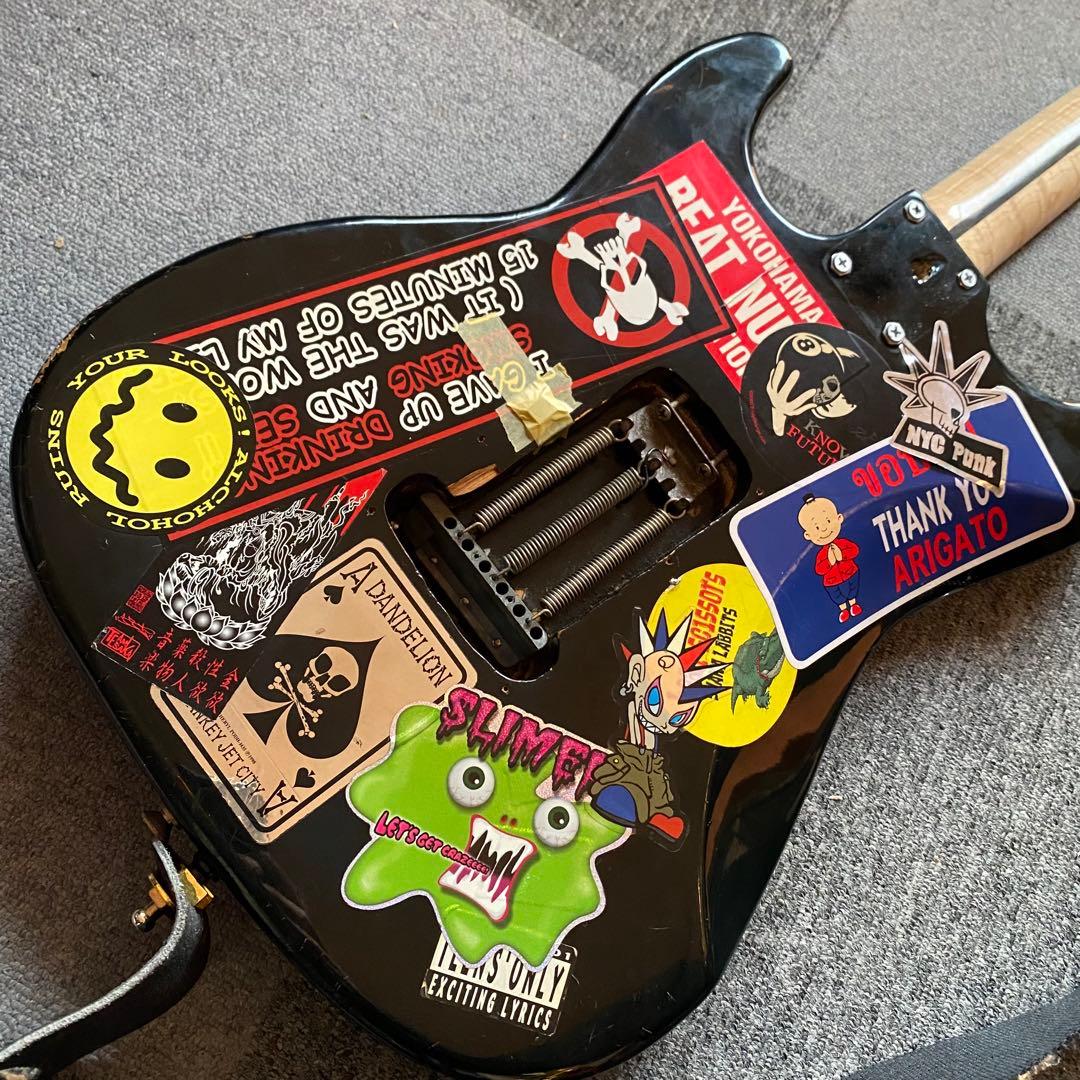 LEDネック！ブラックストラトキャスター！LIVE激目立ち！一点物