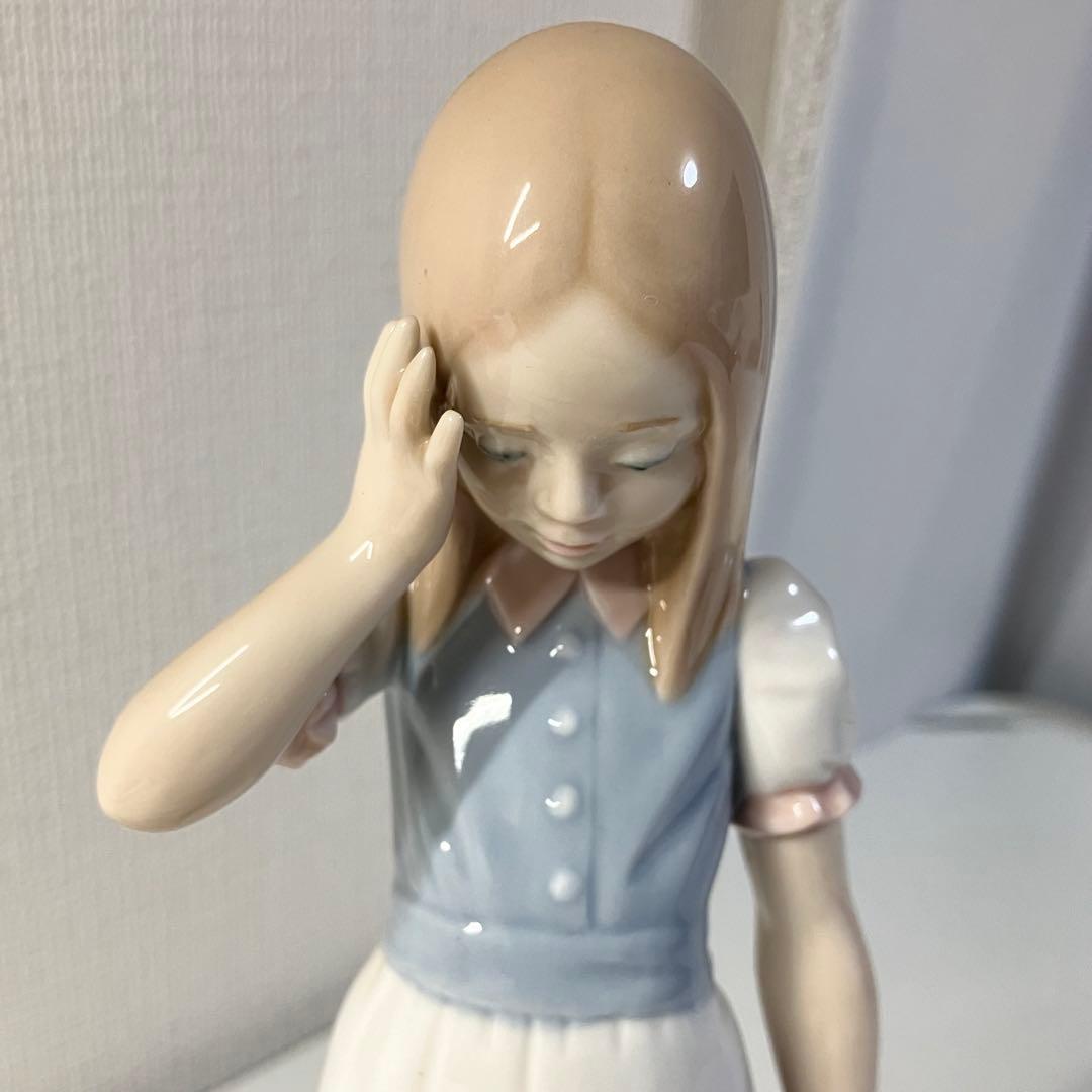 LLADRO リヤドロ 1285 帽子を持つ少女 花籠 フィギュリン 箱付