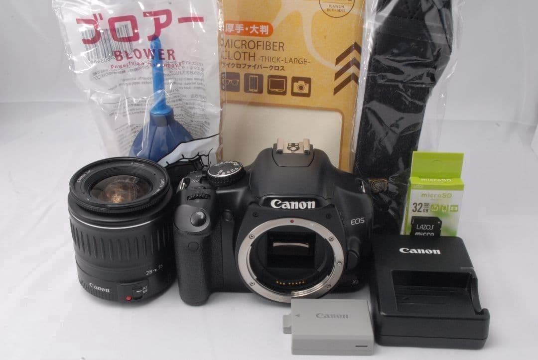 Canon Kiss X2★レンズ付でお得★入門機★一眼レフカメラおまけ付きです