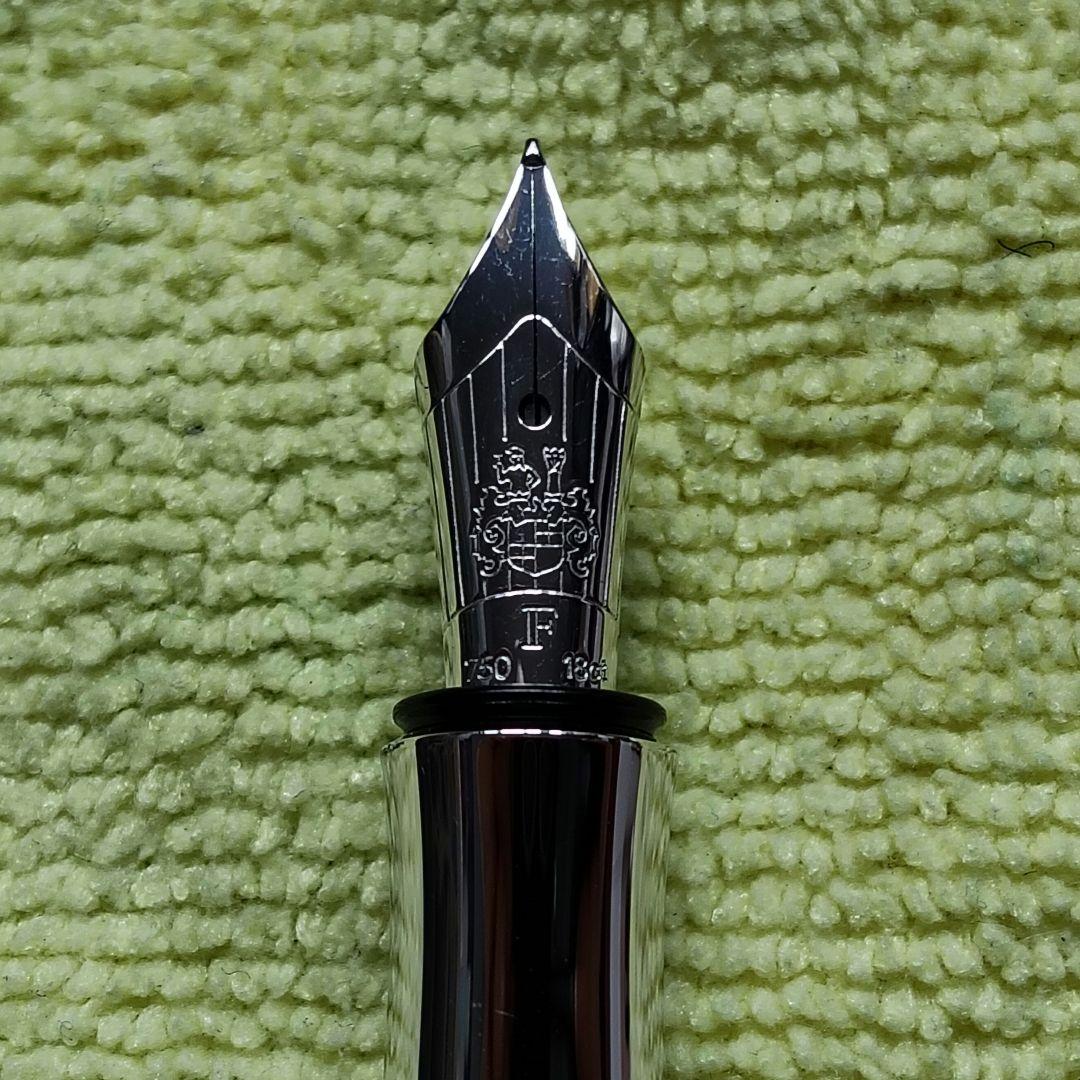 ファーバーカステル 伯爵コレクション ギロシェ ロジウム 万年筆 18K750
