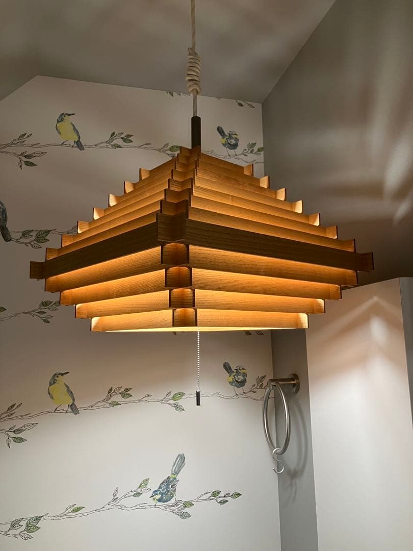 木製ペンダントライト 4灯式