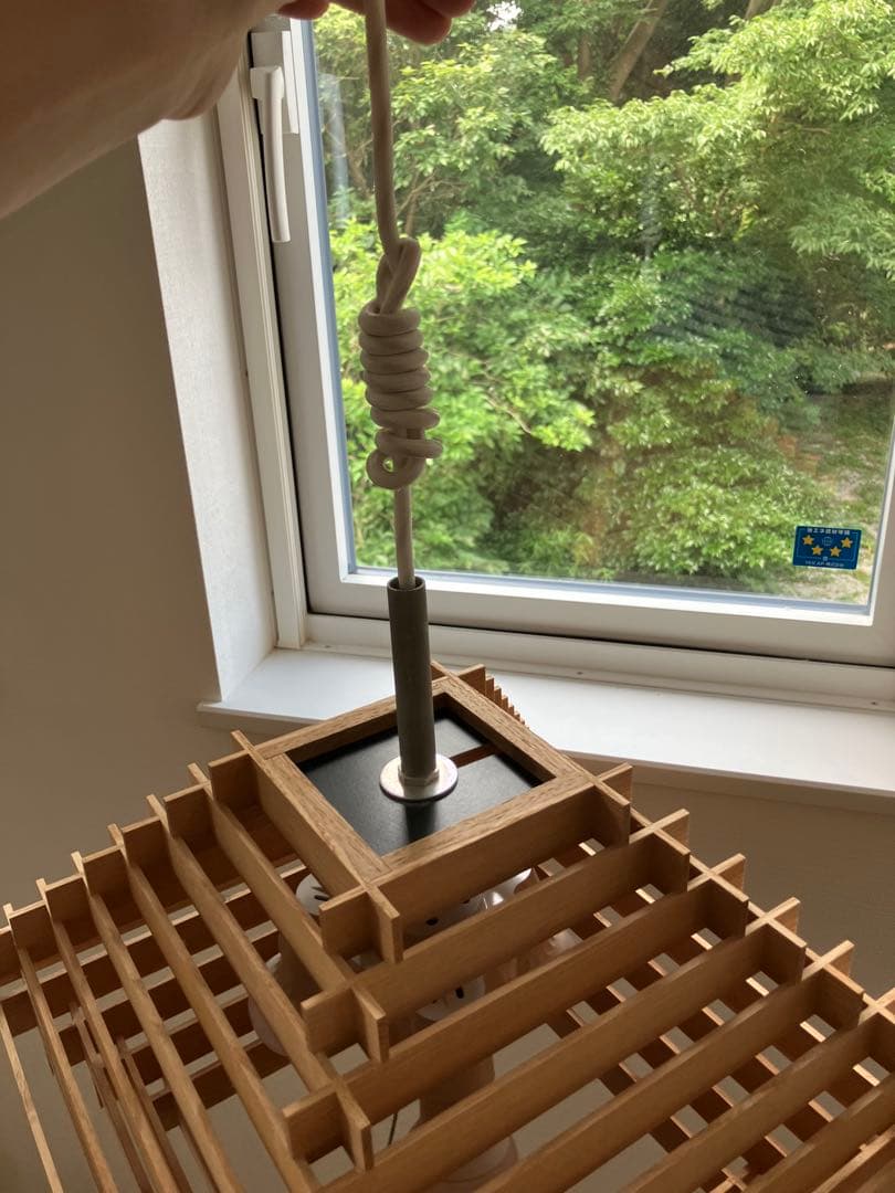 木製ペンダントライト 4灯式