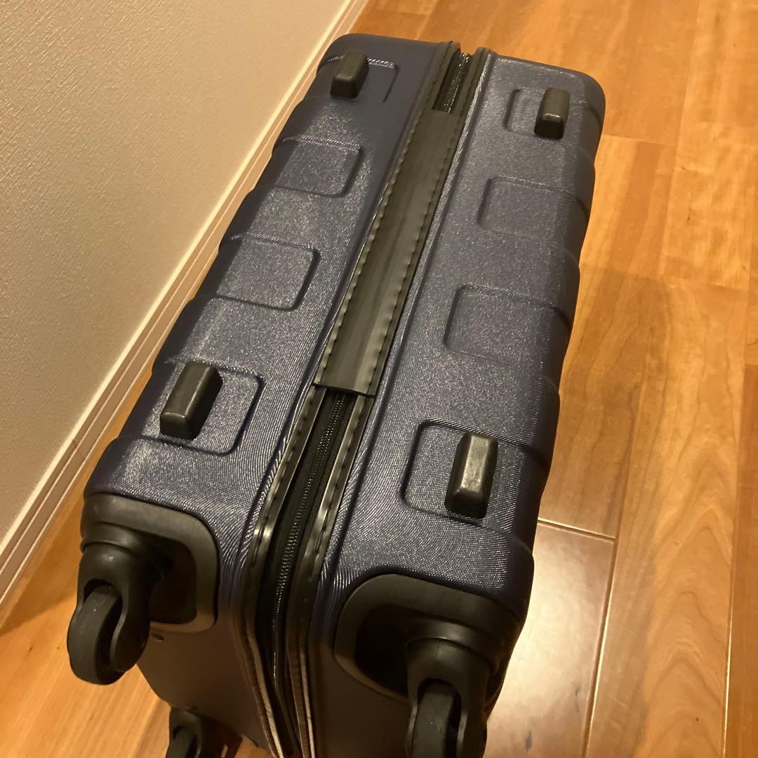 無印良品　36Ｌ　キャリーケース　紺色　機内持込可