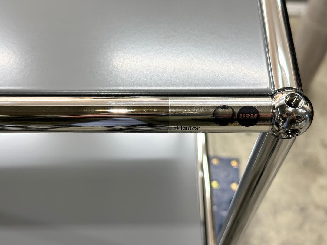 正規品!ほぼ未使用品■USMハラー■キャビネット　2列2段　ミッドグレー　鍵なし