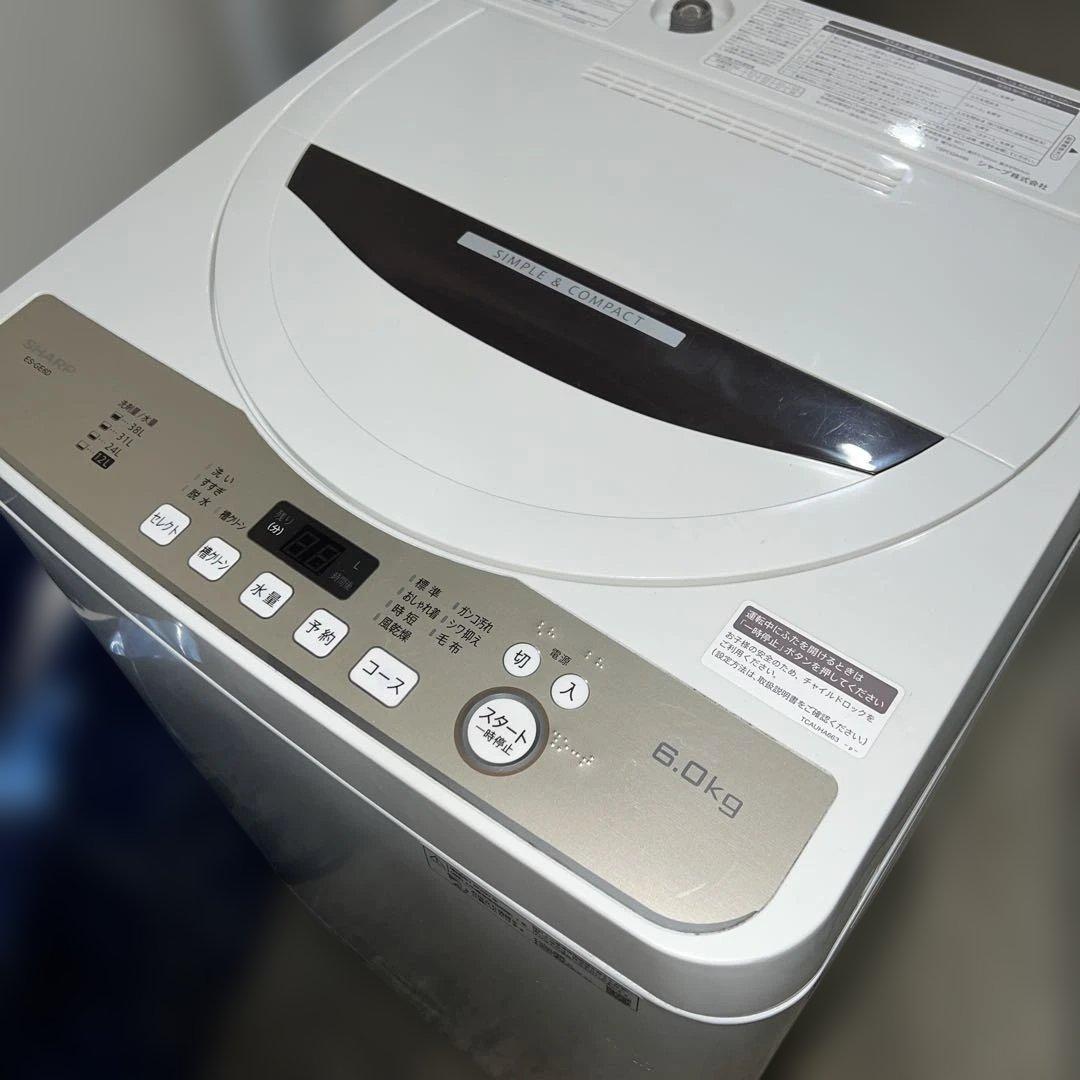 ⭐︎SHARP/風乾燥機能付き！/美品/縦型洗濯機/6㌔/大人気モデル/絶好調