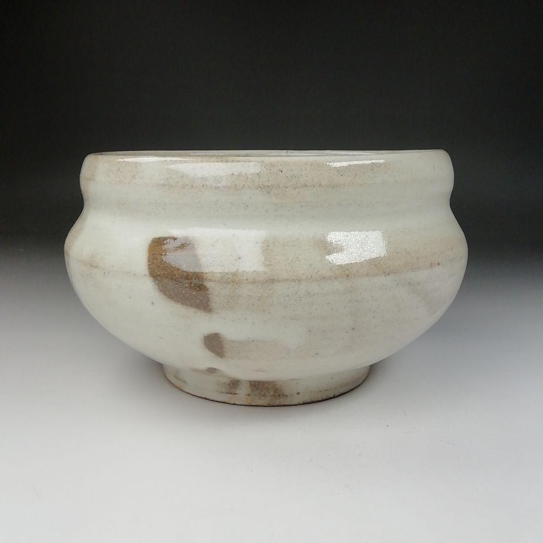 Ｔ６６４　建水　『粉引建水』『墨田窯　金太漢 作』　共箱　茶道具