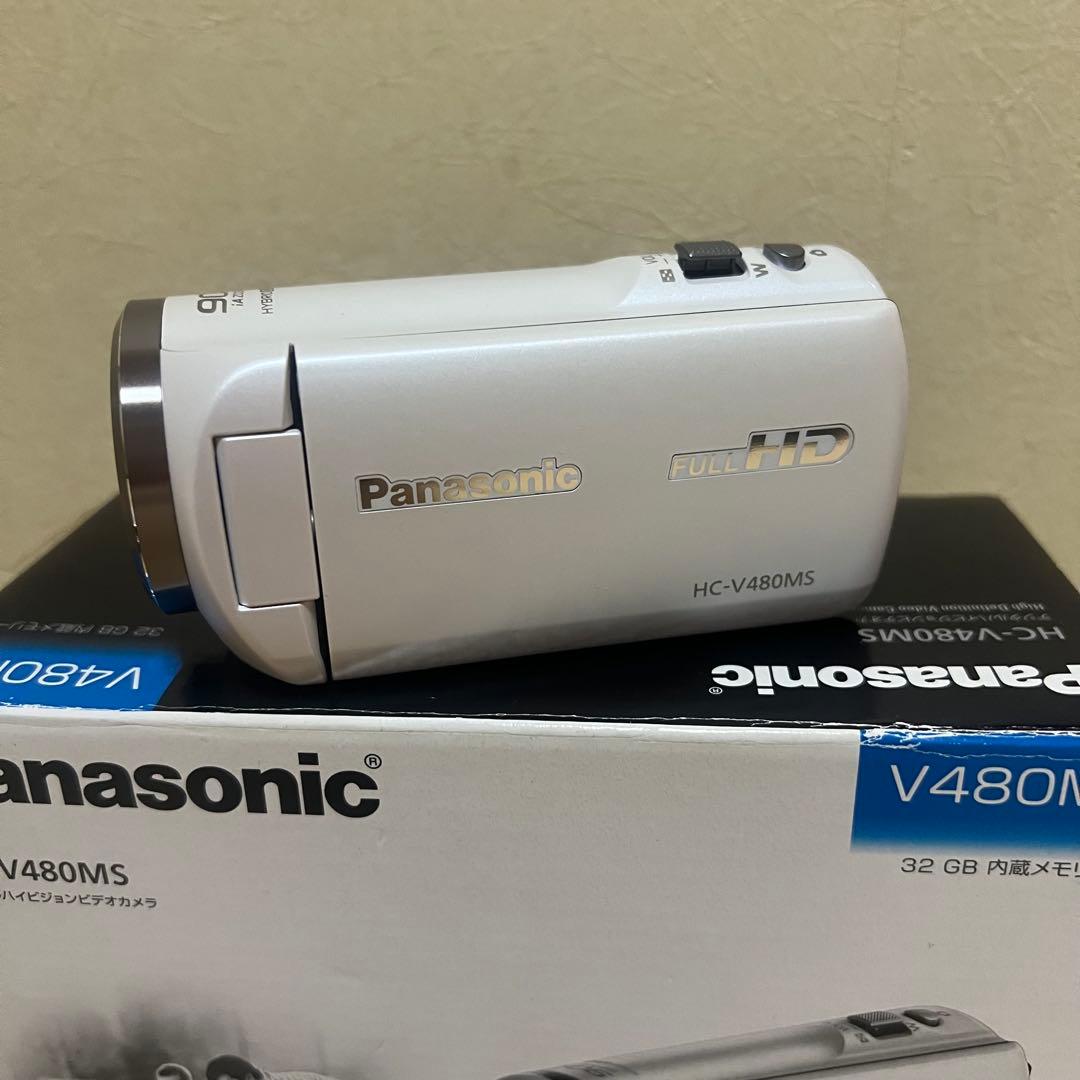 【未使用】パナソニック HC-V480MS-W　デジタルハイビジョンカメラ