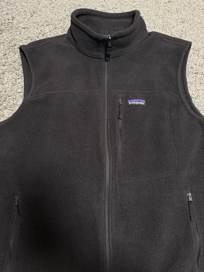 美品 patagonia シンチラ フリース ベスト ブラック XL 2018
