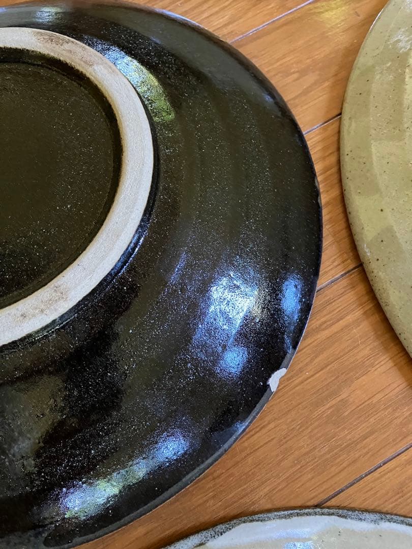 飾り　大皿　5枚　皿立て3個付き