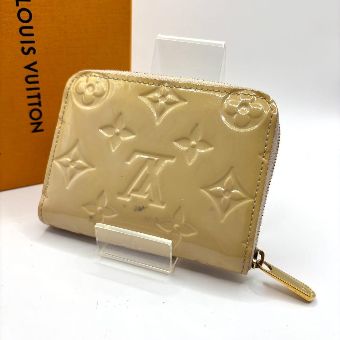 正規品 ルイヴィトン パース ヴェルニ エナメル モノグラム ベージュ