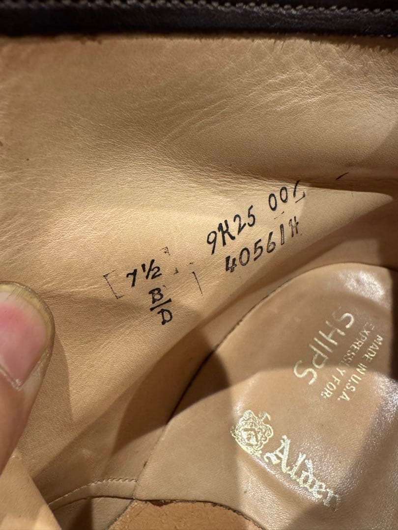 alden オールデン 40561 インディブーツ SHIPS別注7 1/2