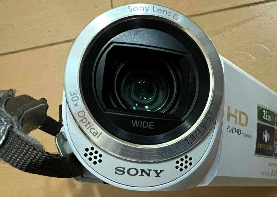 SONY HDR-CX390 ホワイト NP-FV70バッテリー付