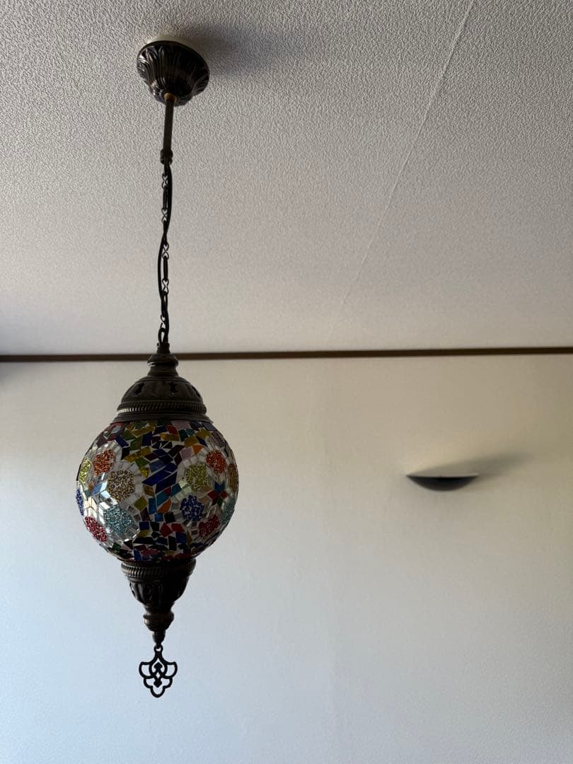トルコランプ　モザイクガラス　エスニック　ペンダントライト