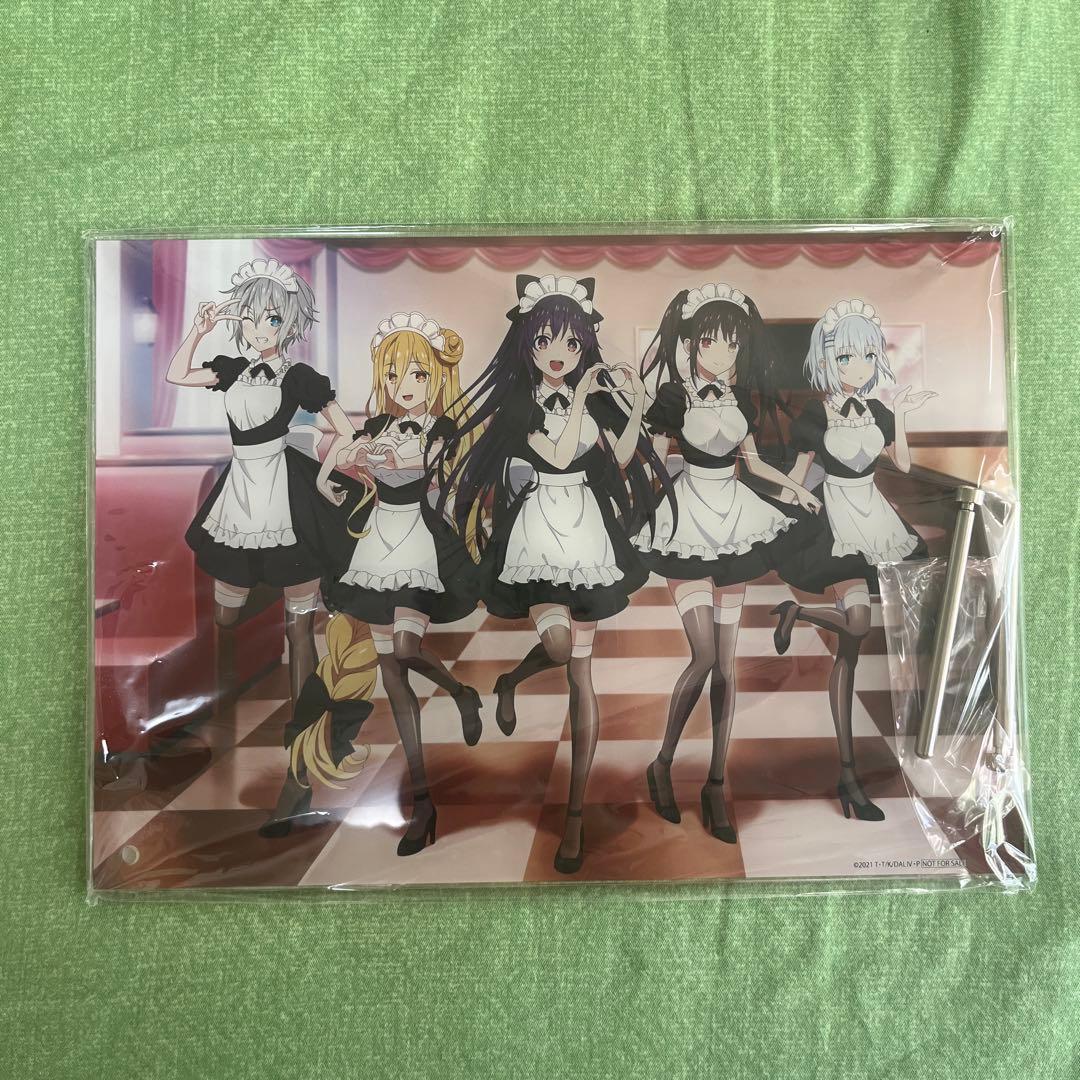 デート・ア・ライブ　描き下ろし　アクリルプレート　メイドver. 　抽選会　A賞