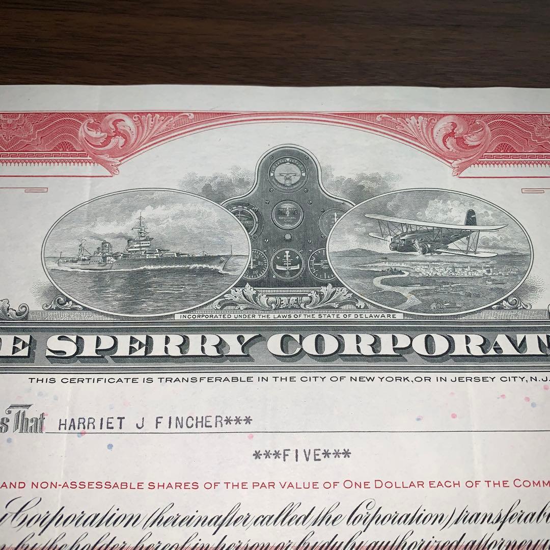 アメリカ 旧株券⑧ 紙モノ 当時物 軍艦 戦闘機