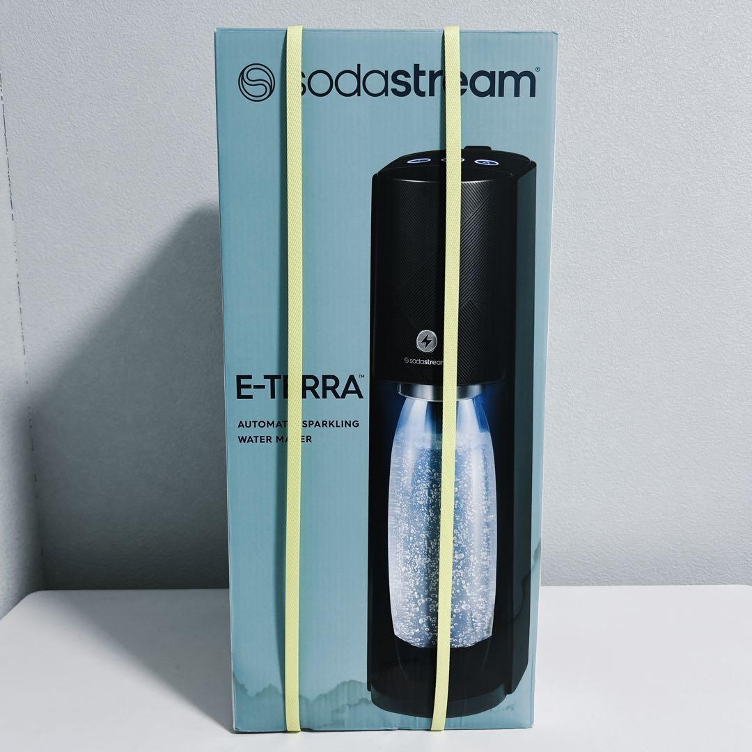【訳あり】ソーダストリームE-TERRAスターターキット ブラックSSM109