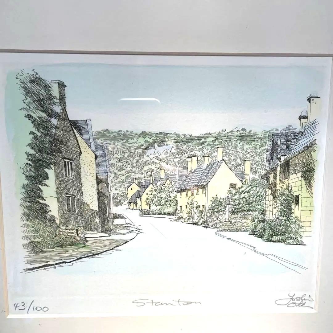 織田義郎Stanton エッチング スタントン　額付き