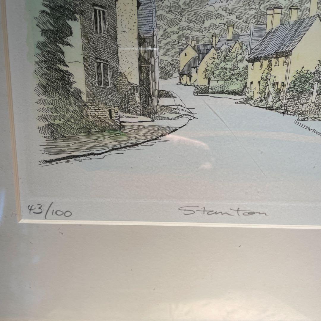 織田義郎Stanton エッチング スタントン　額付き