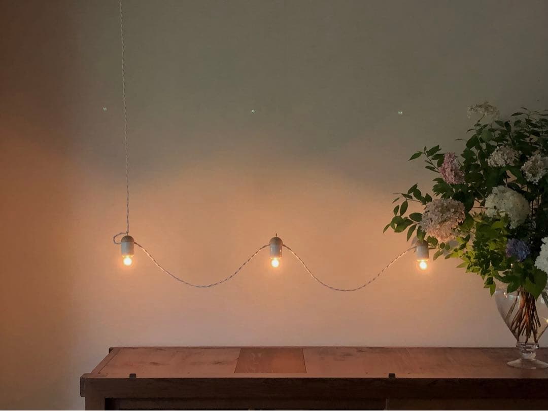 3連のペンダントライト⁂モーガルソケット ランプ 天井照明 間接照明 インテリア