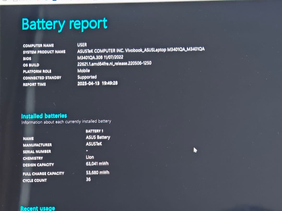 【訳あり】ASUS Vivobook Pro 14 有機EL M3401QA