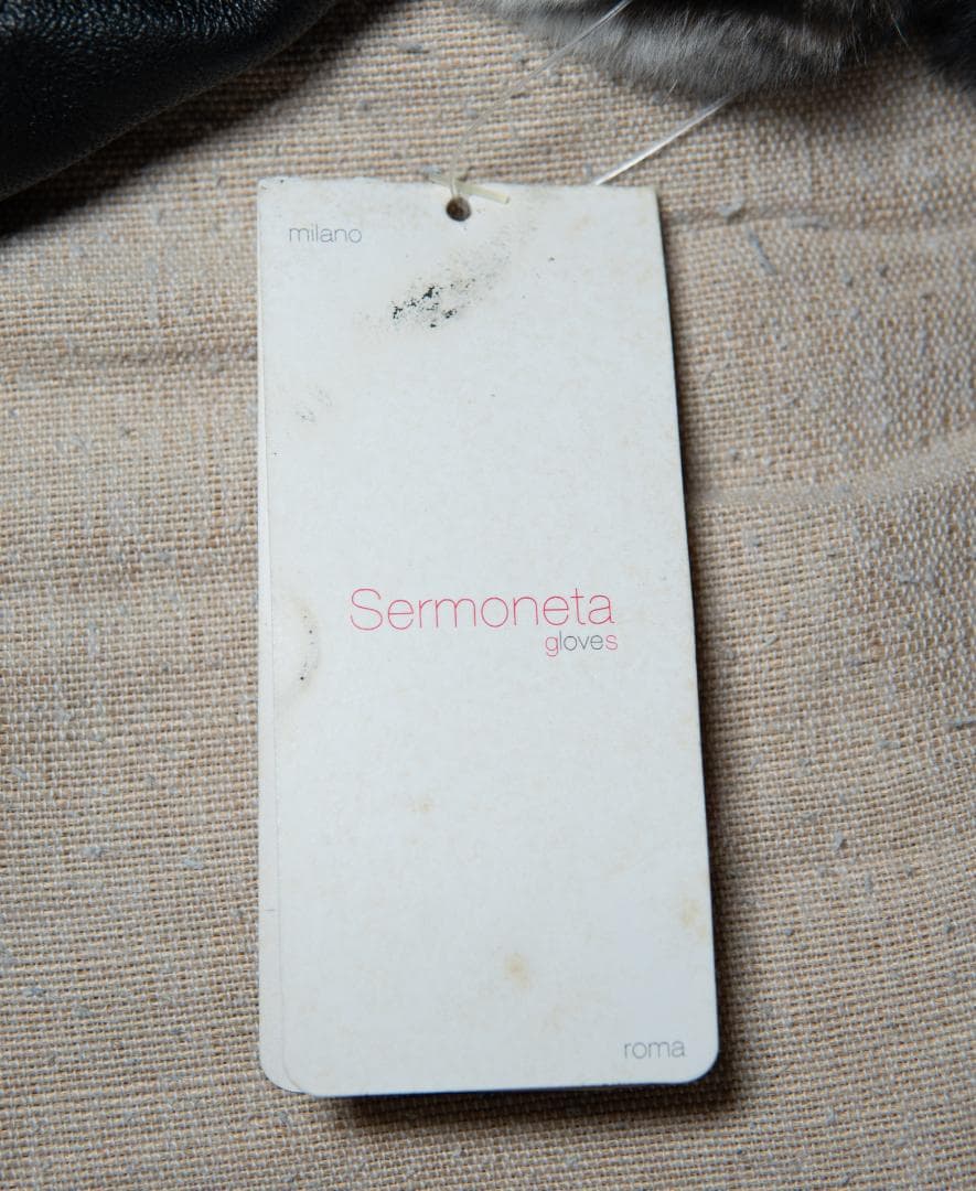 未使用　Sermoneta Gloves　やぎ革×レッキスファー ロンググローブ