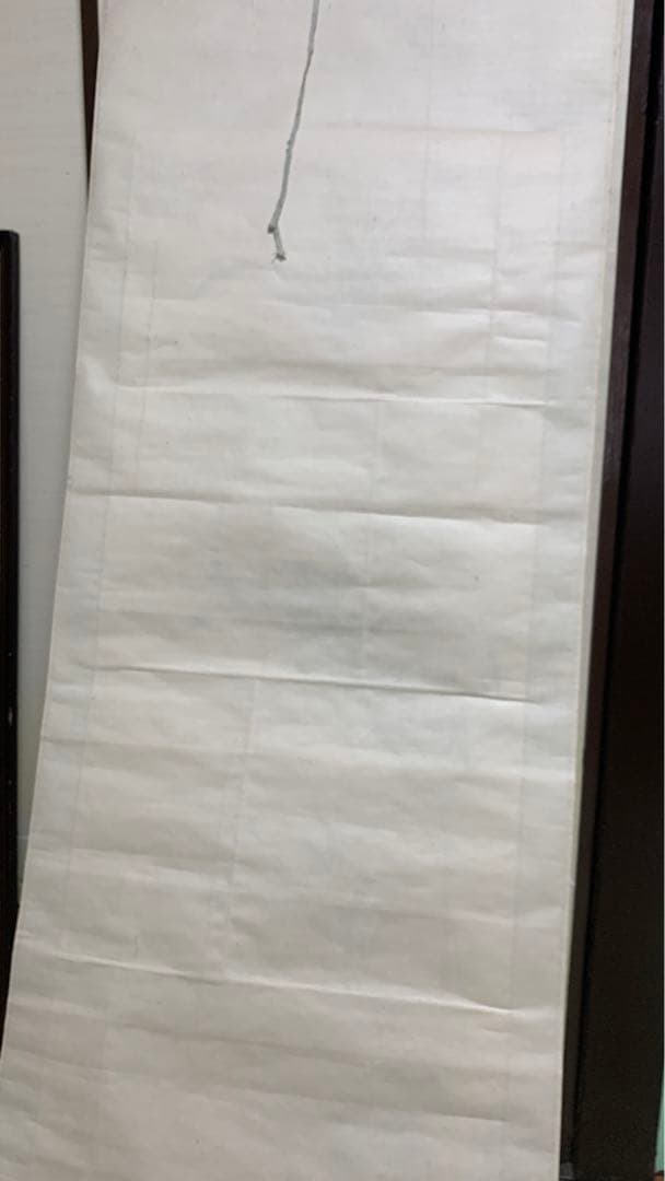 レトロな掛軸　竹&水石　在銘　水墨画　日本画　中国画