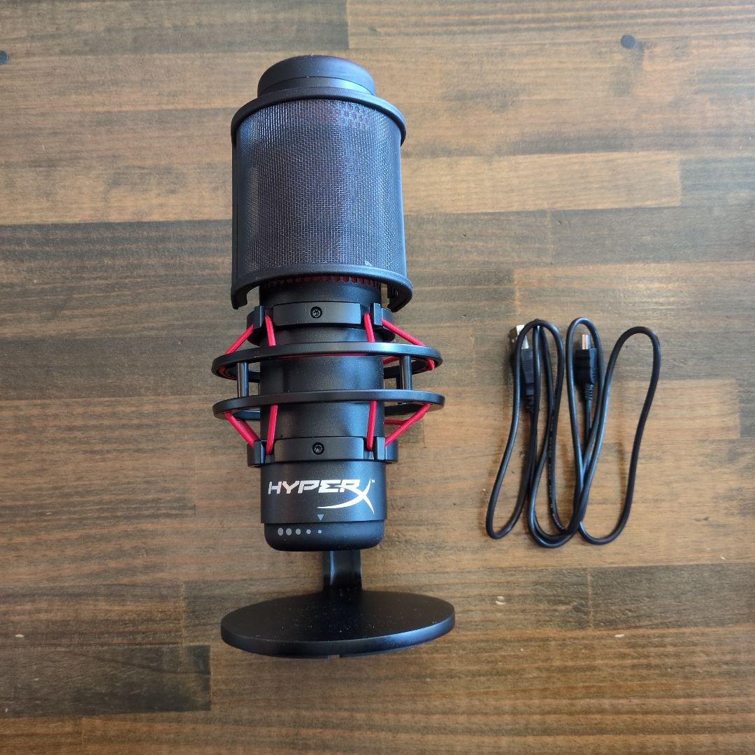 HYPER X コンデンサーマイク QUADCAST ポップガード付き