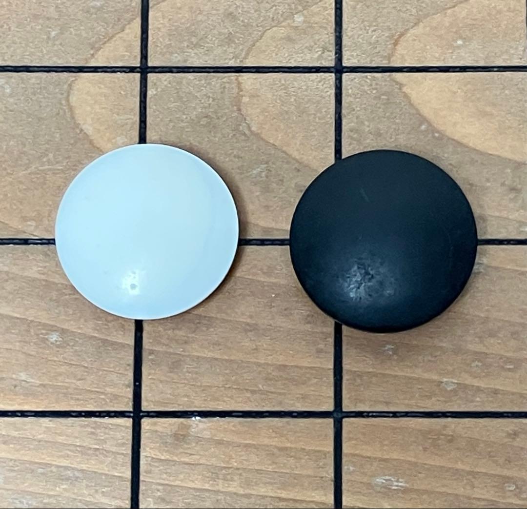 囲碁★碁盤＆碁石セット　脚付碁盤　木裏面　本桂　三寸六分五厘盤