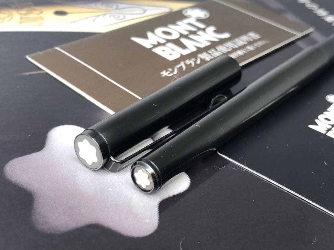 ⭐️モンブラン⭐️黒薔薇鉱プレート⭐️極稀少な価値の高いNo1324⭐️ローラーボール⭐️
